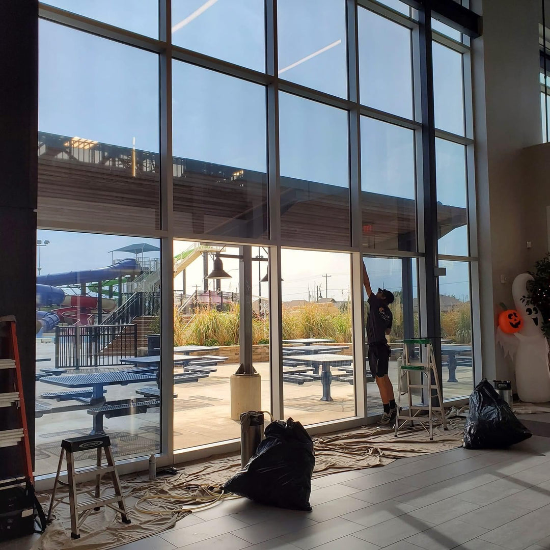large glass panel window tint park